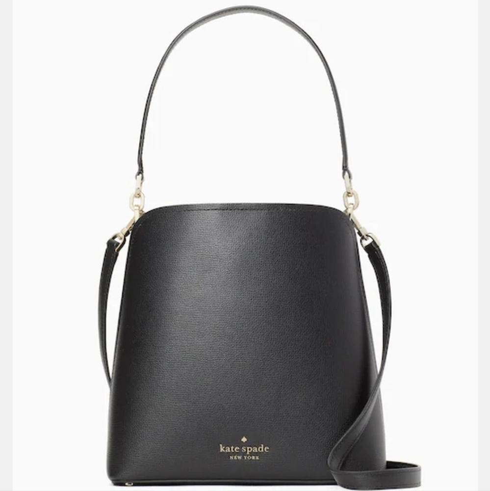 Kate Spade black bucket bag crossbody